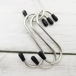 2pcs Stainless Steel S-Shape Hook Kitchen Bedroom Multi-function Railing S Hanger Hook Clasp Holder Hooks Hanging Storage Tools