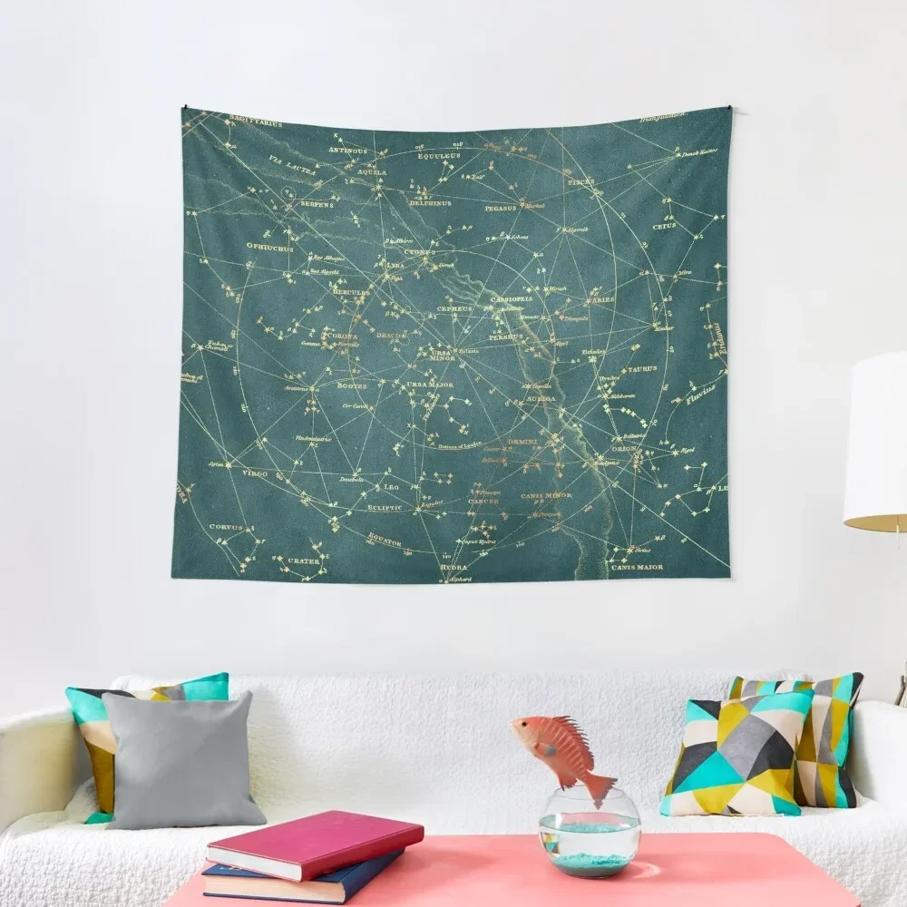 

Gilded Star Map Tapestry Aesthetic Room Decor Room Aesthetic Decor Tapestry
