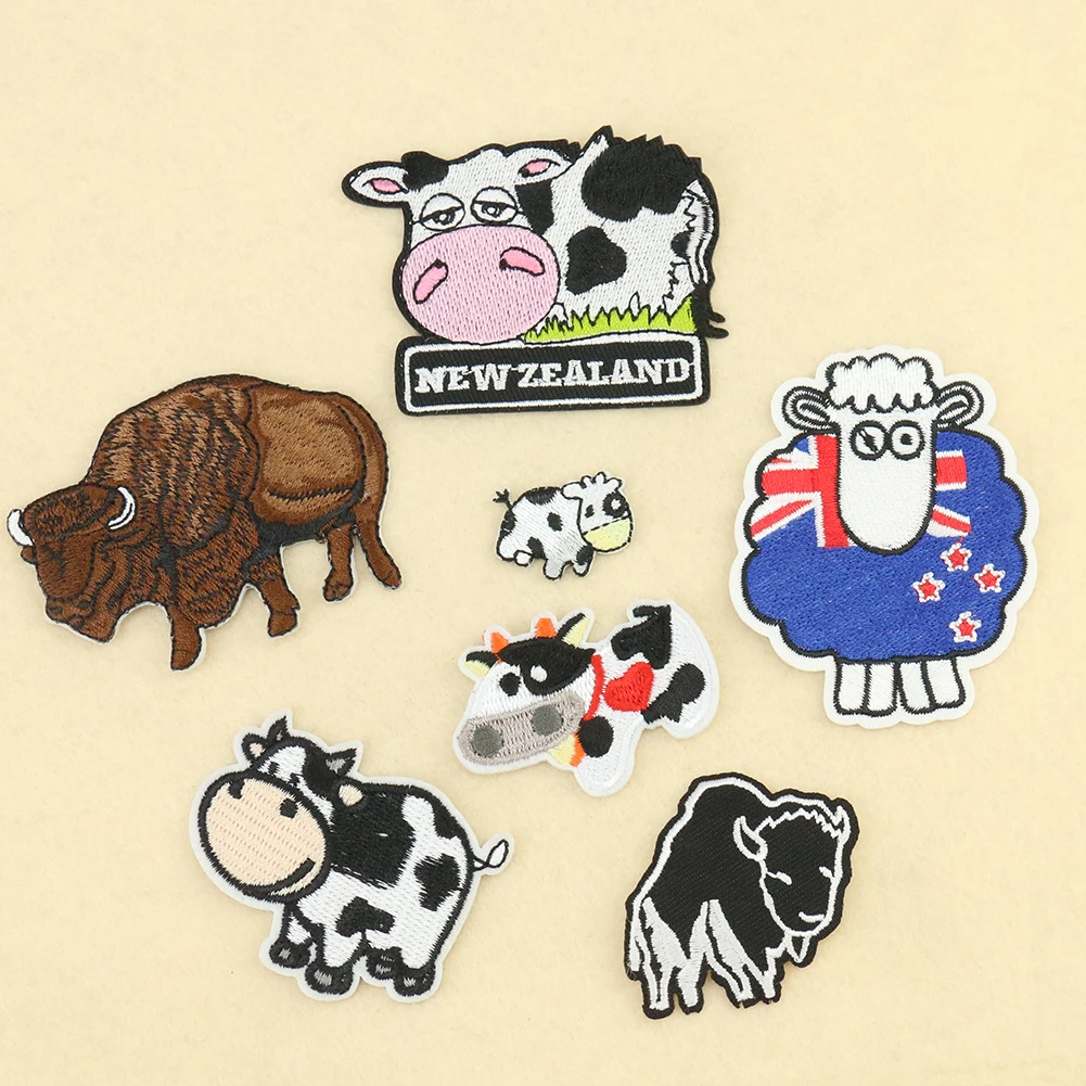 Decorative Accessories Cow Embroidery Patch Vulnerability Patch
