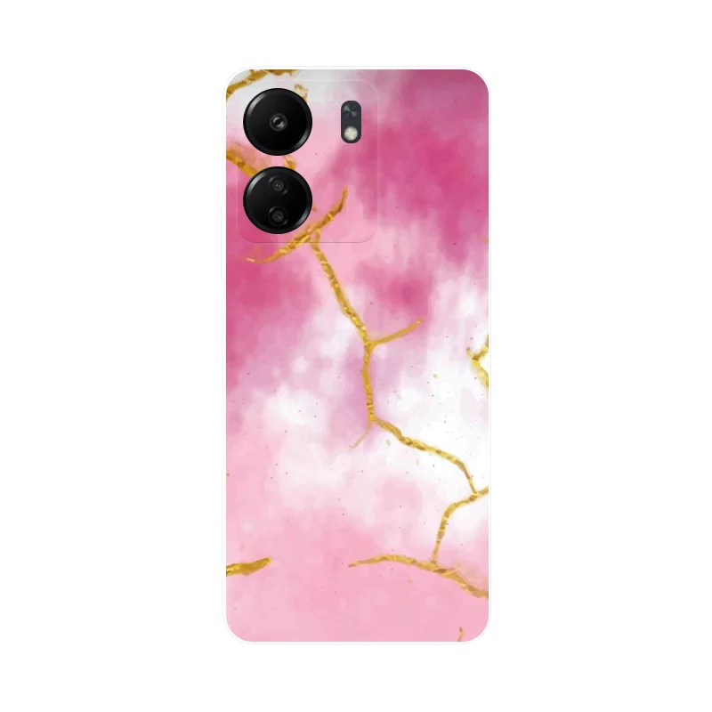 For Xiaomi Redmi 13C Case Print Soft Silicone Clear Phone Case Back Cover  For Redmi 13C Marble Clear Coque For Redmi 13C Fundas