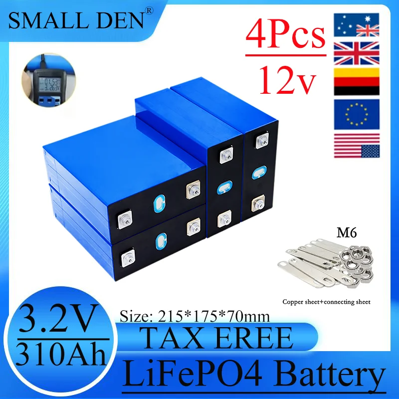 

4PCS VariCore 3.2V 280Ah 310Ah105Ah lifepo4 Rechargeable battery DIY 12V for Electric car RV Solar Energy Golf Cart TAX FREE