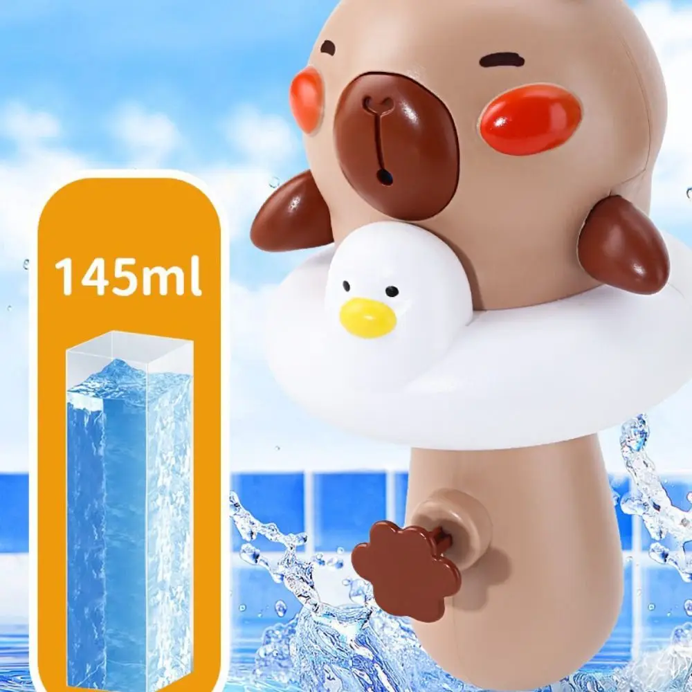 Capybara Marine Animal Water Spray Toys Animal Design Press Bath Fountain Handheld Easy To Fill