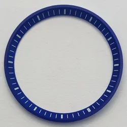 Premium 40mm Silver Watch Case with Sapphire Glass (Blue ring)