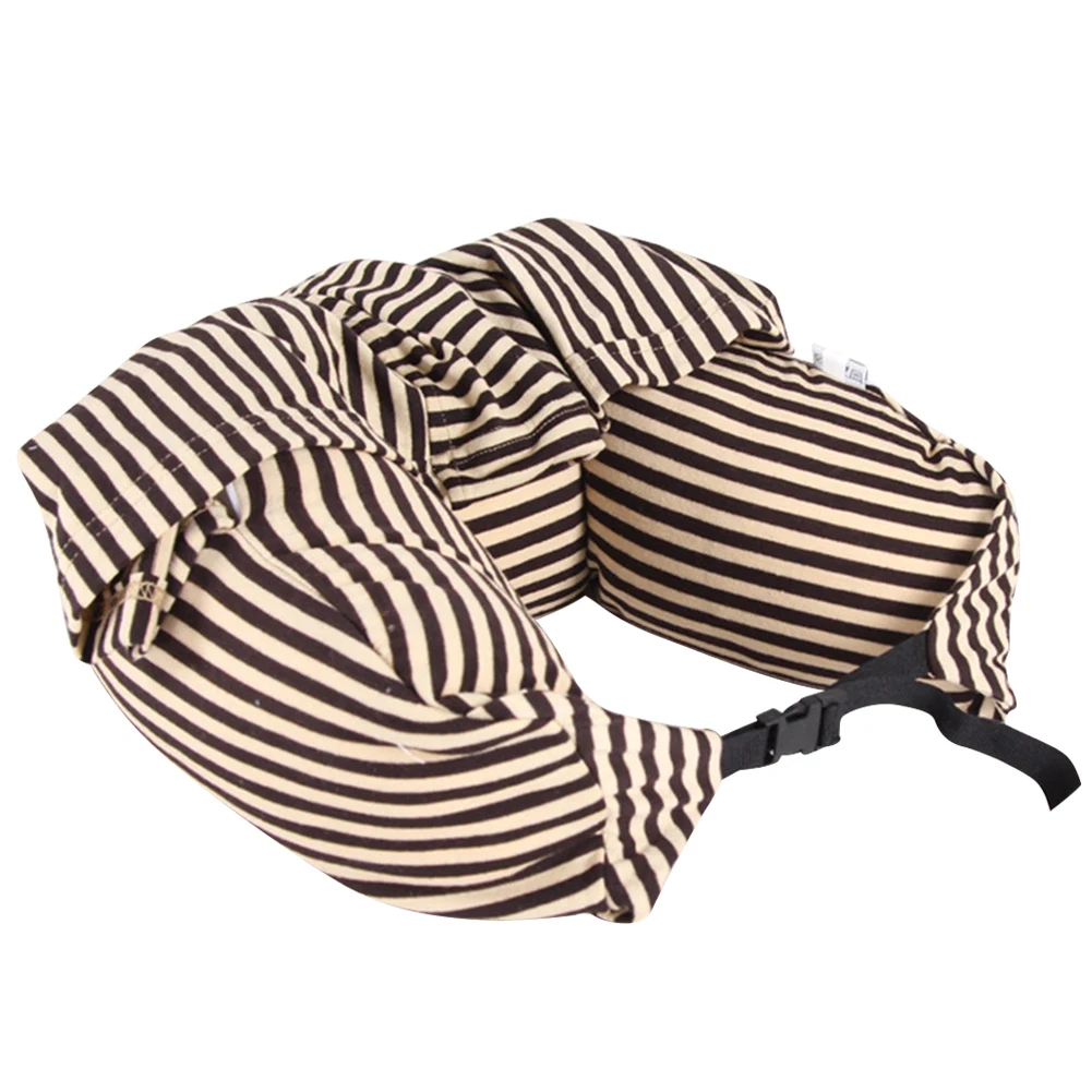 Stuffable Neck Pillow Hooded Neck Pillow Soft Travel with Hood Lightweight Case for Travel Essentials