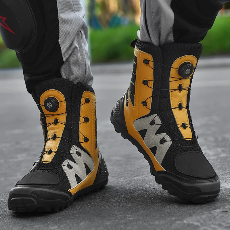 Bicycle Professional Protective Wear-resistant Comfortable Riding Mid-calf Speed Boots Professional Off-road Motorcycle motorcycle boots