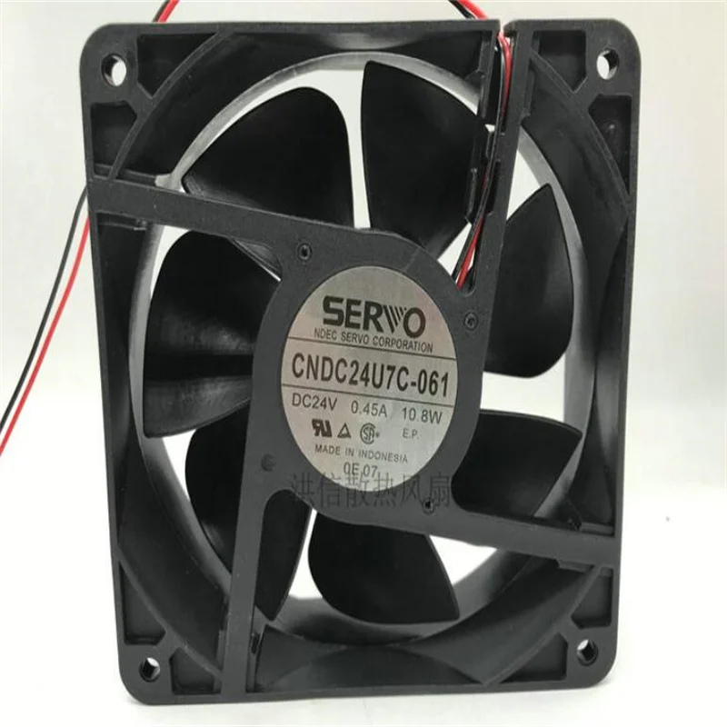Fios Ventilador de Refrigeração Cndc24u7c061 24v 0.45a 10.8w 12cm 12038-dois