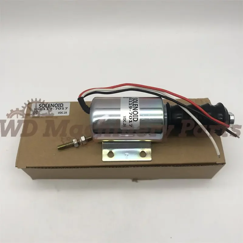 

119-7017 1197017 24V Solenoid for Caterpillar CAT Vibratory Compactor CB-434C CB-534C CB-535B CB-634C CP-433E Engine 3054 3116