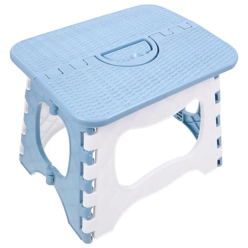 1Pc Folding Step Stool Plastic Foldable Stool Outdoor Fishing Stool Portable Camping Fishing Chair Stepping Stool 24x19.5x18.5cm