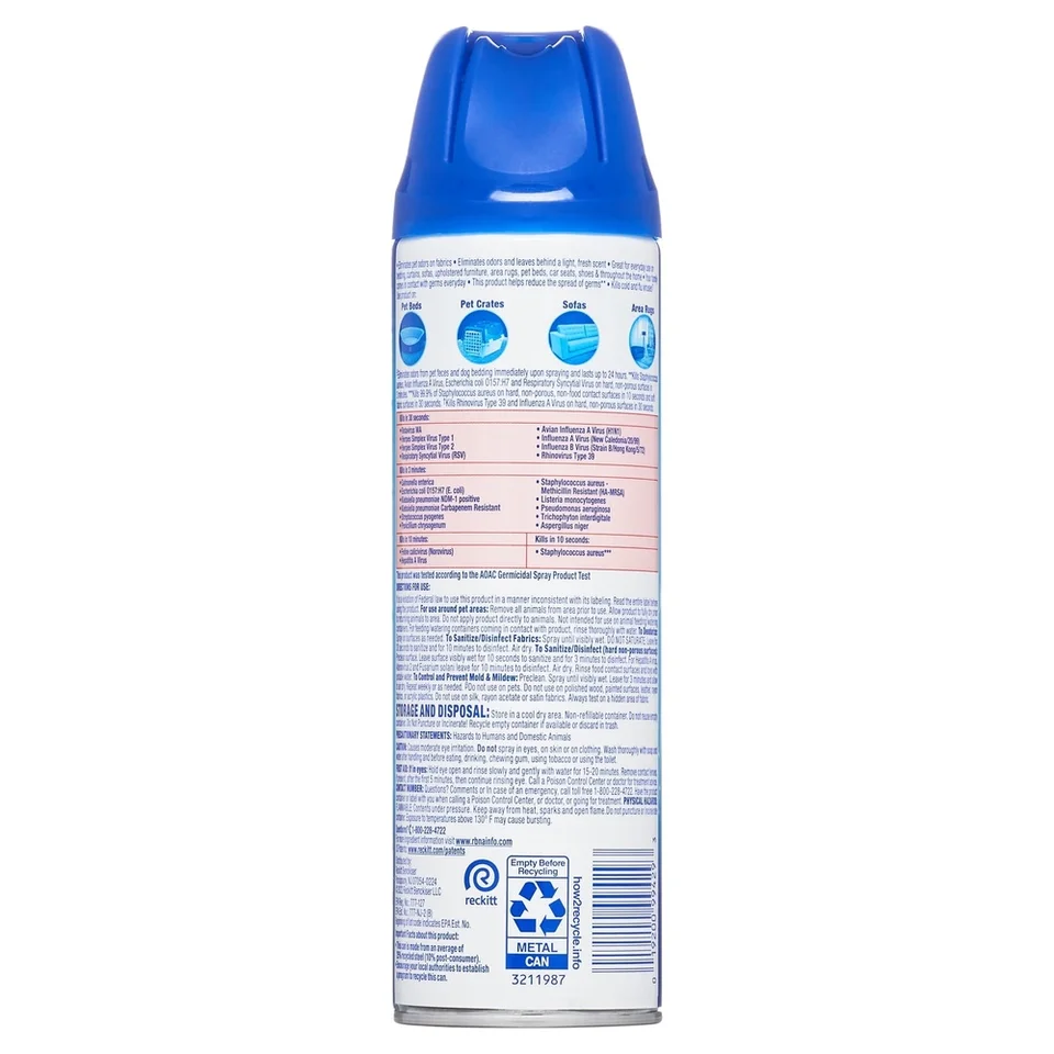 Pet Odor Eliminator Spray Disinfectant 15oz