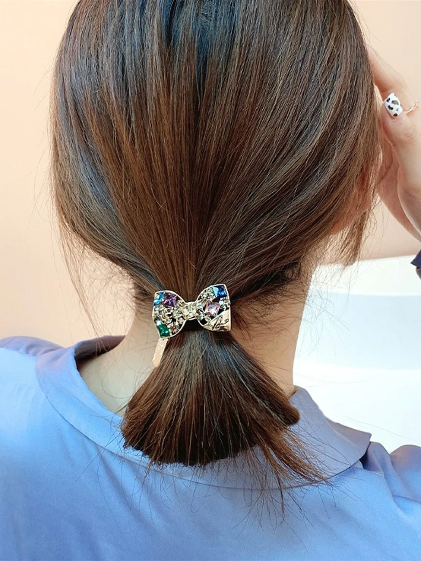 Elegante Barock-Haargummis für Damen und Mädchen, Elastische Haarbänder, Haarschmuck, Haargummis, Kopfbedeckung, Pferdeschwanzhalter – Detail 6
