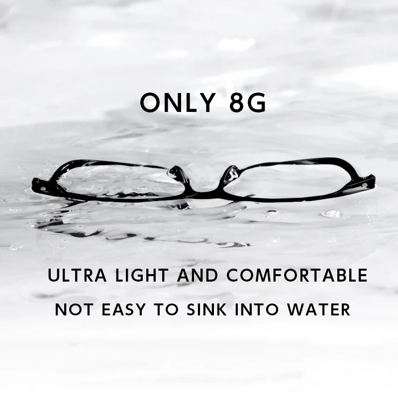 Men Myopia Sunglasses HONGMEI Ultra Light Fashion Square Comfortable Big Eyeglasses Pure Titanium Optical Prescription Men's Glasses Frames