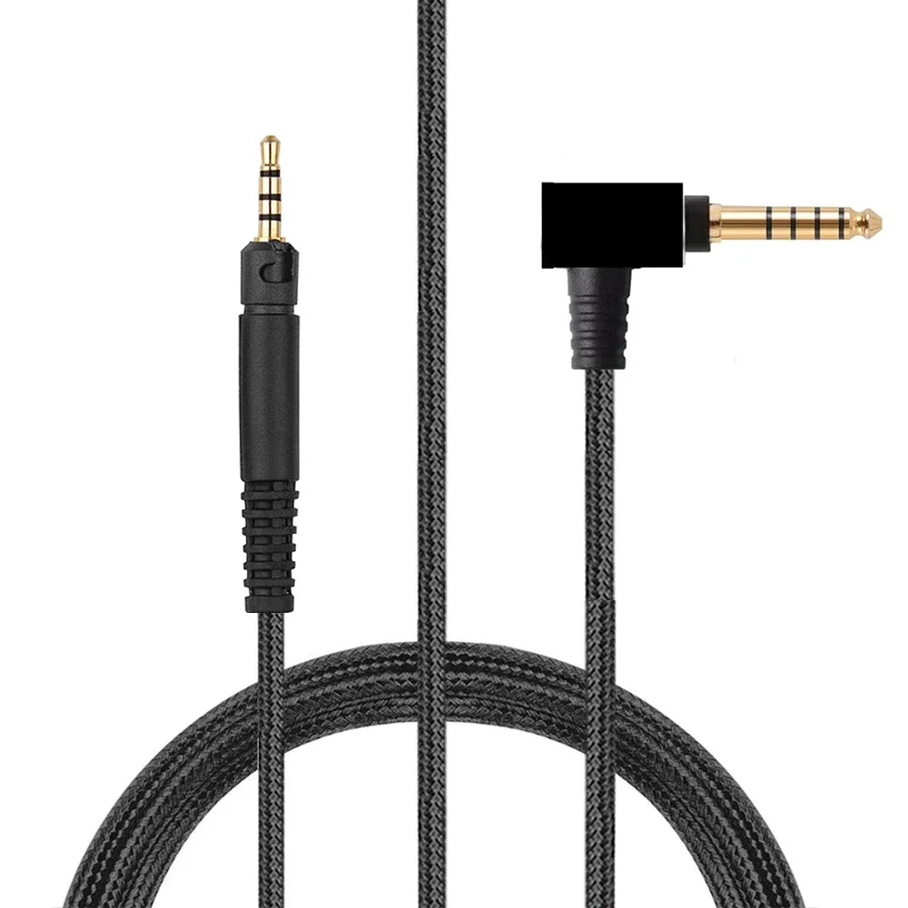 Cabo de Nylon Trançado de Substituição Equilibrada Cabo de Extensão para Sennheiser hd 518 558 569 579 599 598 cs se Headphones 4.4 mm 2.5 mm - Image 4