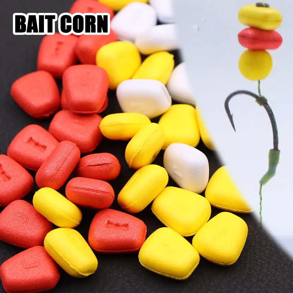 Una Scatola Carp Fishing Bait Mais Artificiale Fake Bait Galleggiabilità Galleggiante Pop Up Boilie Per Carp Hair Rig Feeder Accessori Affrontare