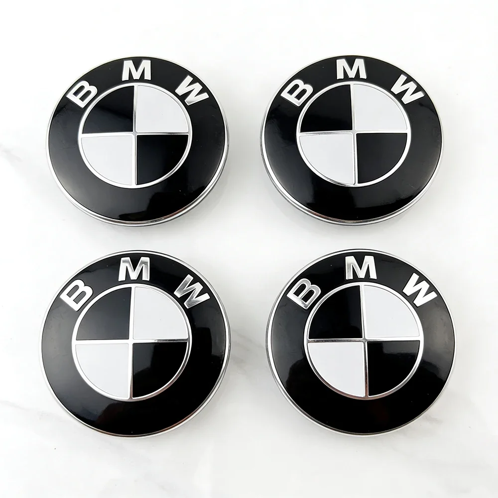 Car 68mm 56mm Wheel Center Caps Emblem Badge 50th Accessories For BMW E39 E46 E90 E60 E87 E53 F10 F20 F30 M X3 X5 X6