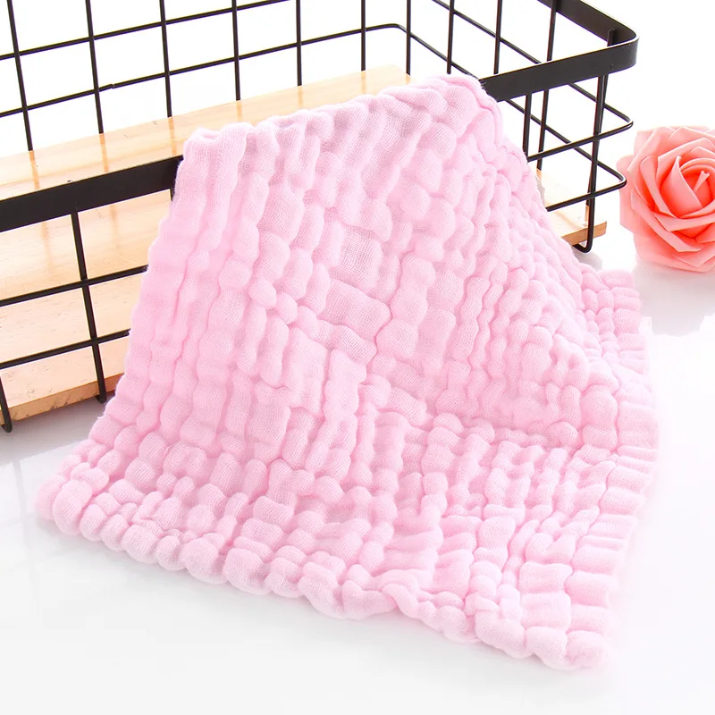 Baby Bath Face Towel Saliva Towels 6 Layer Cotton Newborn Feeding Washcloth Hand Towel Handkerchief 30x30cm