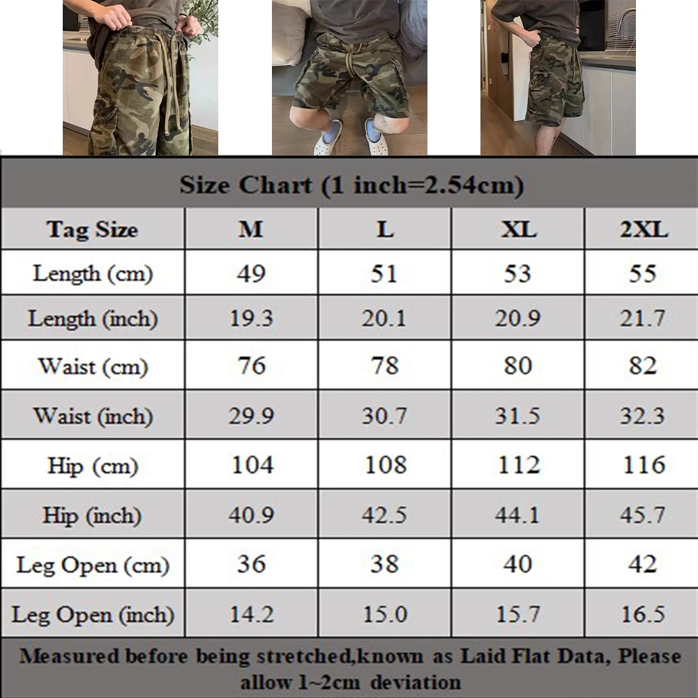 High Quality Material For Streetwear Camouflage Cargo Shorts Casual Cargo Shorts Regular Length Camouflage Pattern 5