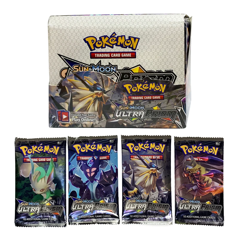360-324Pcs Pokemon Cards Box TCG Sun Moon Evolutions Pokemon Booster Shinny Card