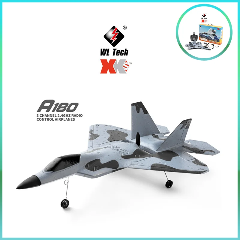 

Weili Xk A180 F22 Three Channel Camera 3d/6g Gyroscope Fixed Wing Glider Model Toy