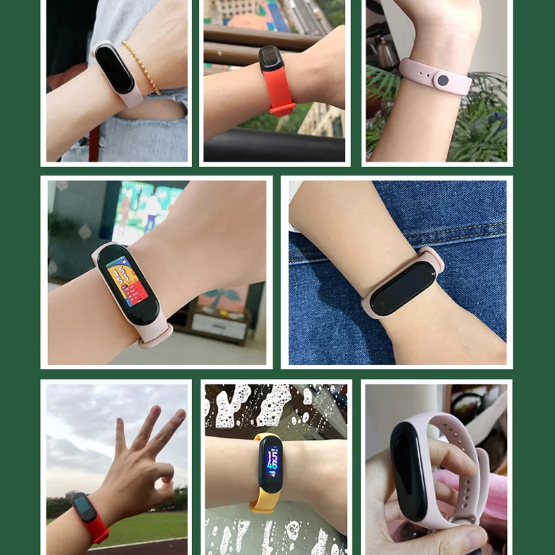 Silicone Sport Replacement Wristband - Smartwatch Accessories (3 Pack)