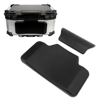 Motorcycle Trunk Backrest Top Case Passenger Backrest Pad Comfortable Upper Lower Split PU Leather Sponge for 55L 65L Top Box