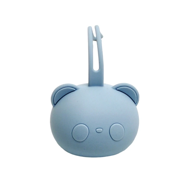 만화 곰 모양의 젖꼭지 보관 가방 실리콘 더미 케이스 휴대용 젖꼭지 주최자 파우치 컨테이너 아기 액세서리