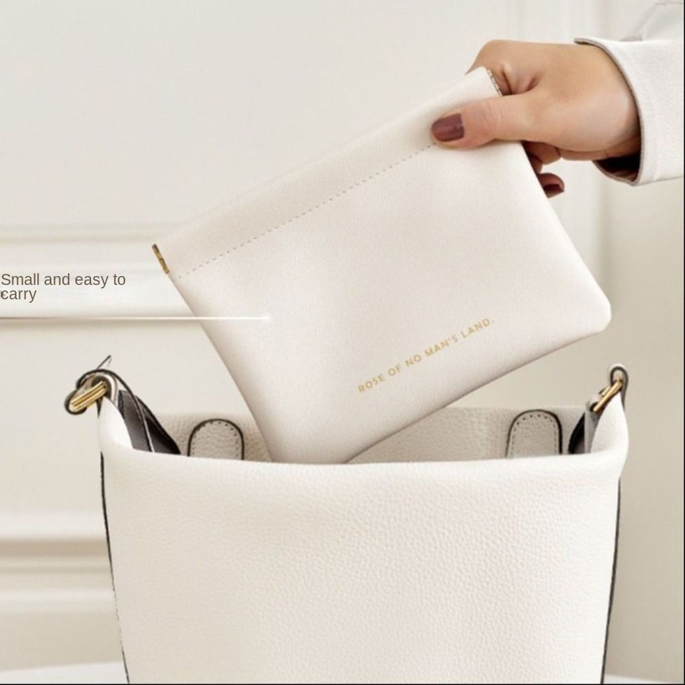 Simple Lipstick Makeup Storage Bag Women Fashion Portable Mini Key Jewelry Cosmetic Organizer Pouch Handbag Pu Small Bags Gift