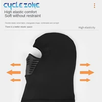 Masque thermique d'hiver pour moto, cagoule coupe-vent, couverture faciale en polaire pour Ski, cyclisme, équitation, masque complet chaud anti-poussière 4