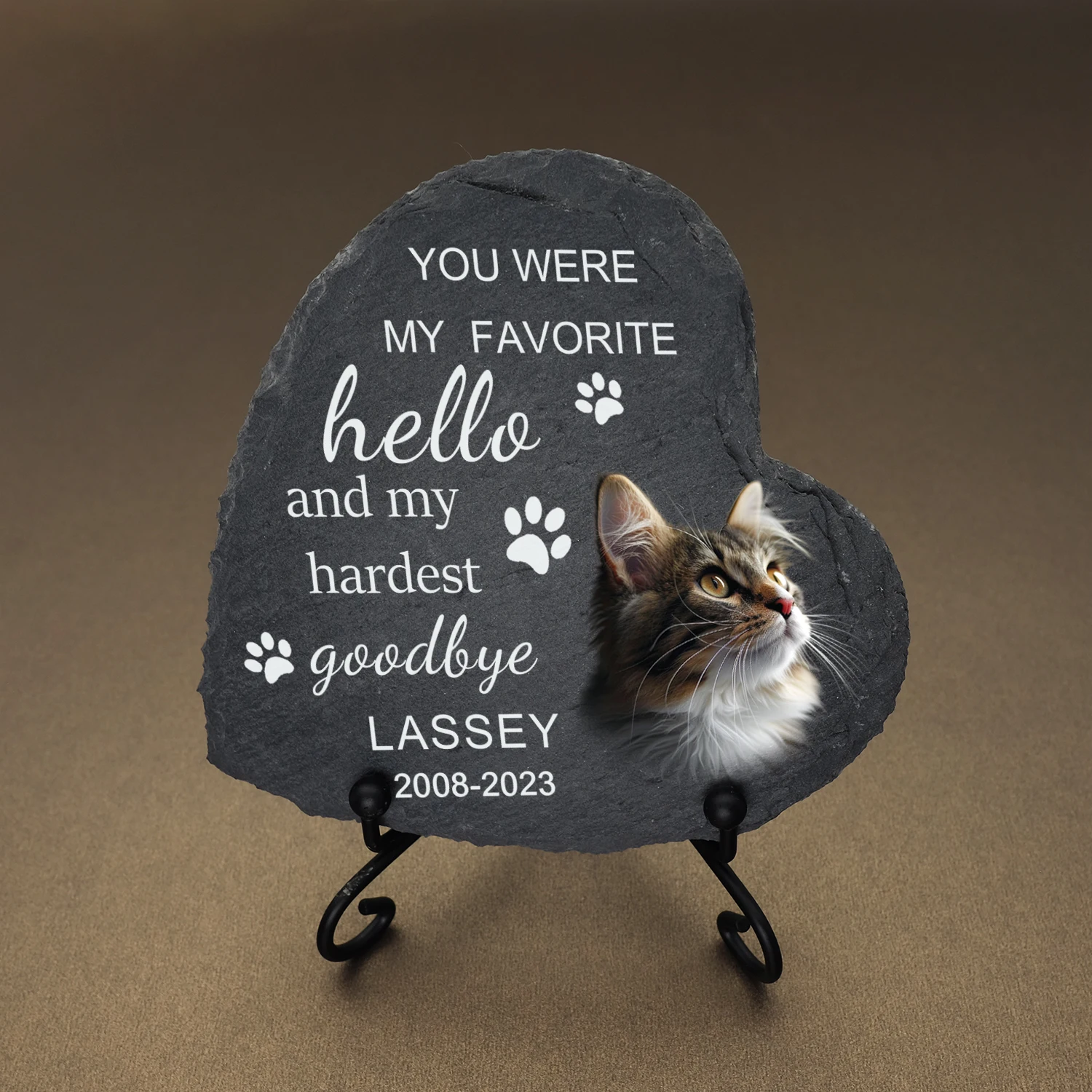 Pet memorial stones Personalized pet memorial stones Memorial garden stone Engraved with photo Dog memorial stone Dog tombstone Cat memorial