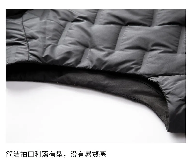 Winter Men's Black Vest Jacket Zipper Detail