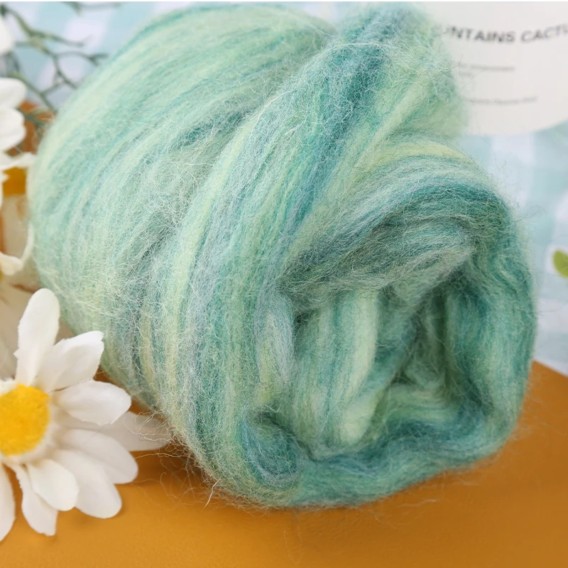 9pcs Felting Wool For Needle Felting Handmade Doll Making Felt Woll Fibre Roving DIY Craft Accessories Tool wool felting kit needle felt kit needle felting wool wool felting needles