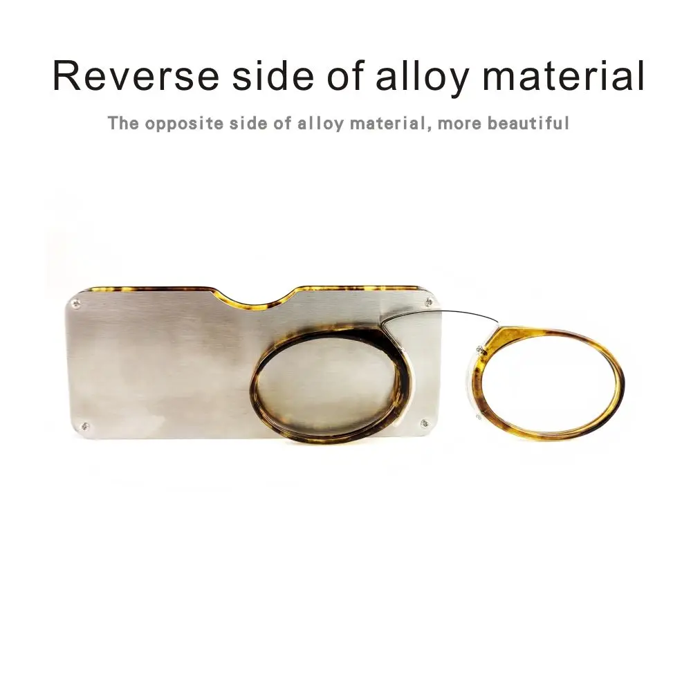 2026 Clip-On Mini-Lesebrille für Männer und Frauen, Lesebrille ohne Seitenbügel, Pince-nez 1.0 - 3.0 – Detail 10