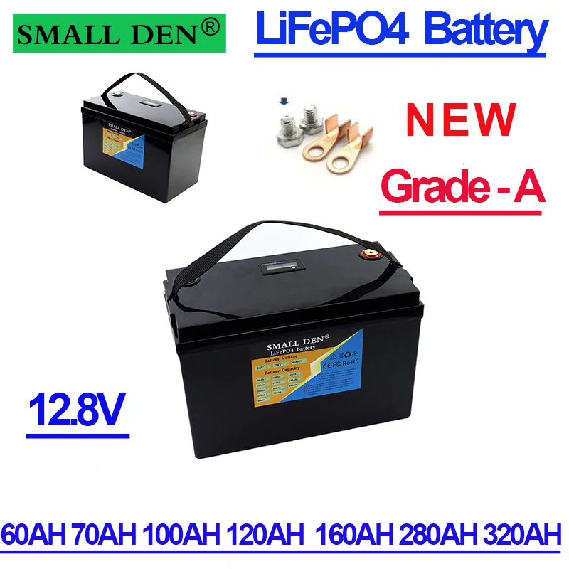 

12.8V 60Ah-320AH LiFePO4 battery 12V 4 String BMS USB 3.0 For Campers Golf Cart Off-Road Solar Wind TAX FREE