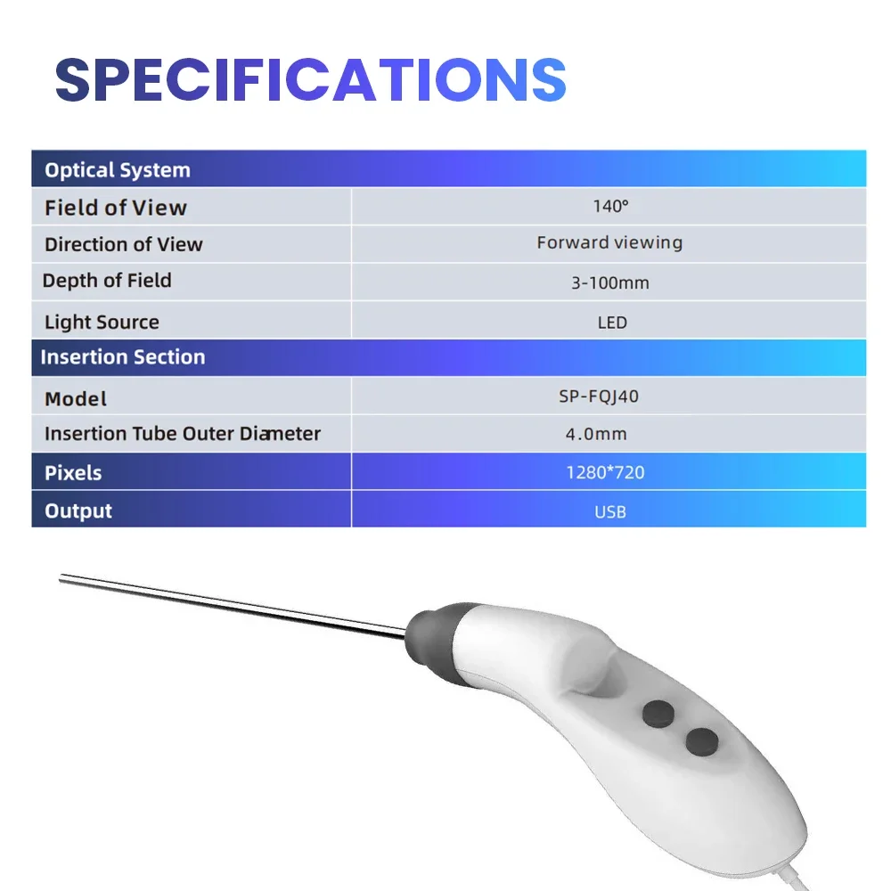 Veterinary Laparoscopic Endoscope Portable Multi-function Flexible Urology Endos