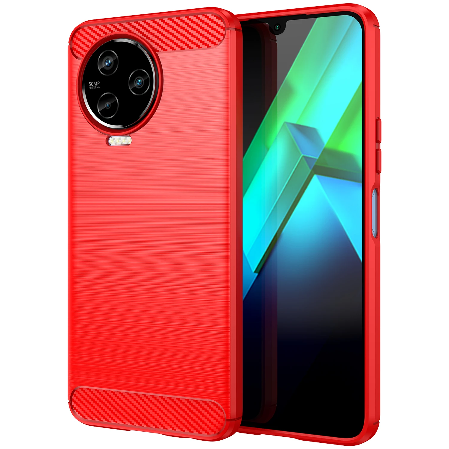 

Luxury Cases For Infinix Note12 2023 Note 12Pro Shockproof Carbon fiber Cover for infinix note12 pro Silicone Cases