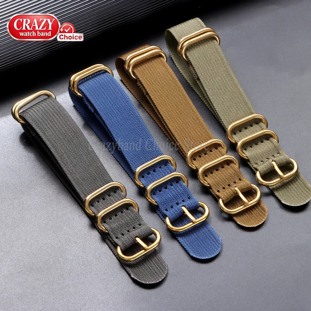 High Density Nylon Woven Canvas Sport Wristband - Durable & Resistant Watch Strap