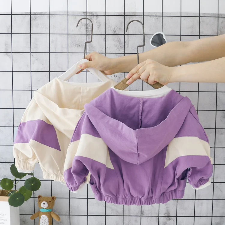 

Куртка детская демисезонная с длинным рукавом, из хлопка
