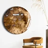 Nordic Home Decor Creative Stainless Steel Round Hangings Concave Convex Mirror Hand-painted Wall Decorations Luxury Art Pendant 1