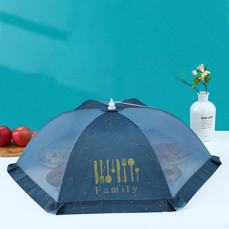 Portable Umbrella Food Cover Anti Mosquito Vegetable Cover Table Home Using Food Kitchen Gadgets Cooking Tool 50X70 Cm