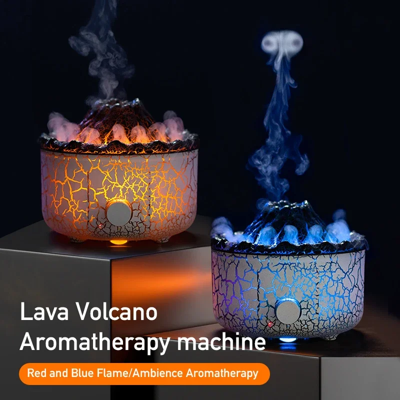 Volcano Air Humidifiers Aromatherapy Diffusers with Light Essential Oils  Fragrance Diffuser for Bedroom Office Air Humidifier - AliExpress