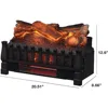 Electric Log Set 1,000 Sq Ft Heater, Faux Logs Insert with Infrared Flames for Existing Fireplaces, Remote Control Included 3