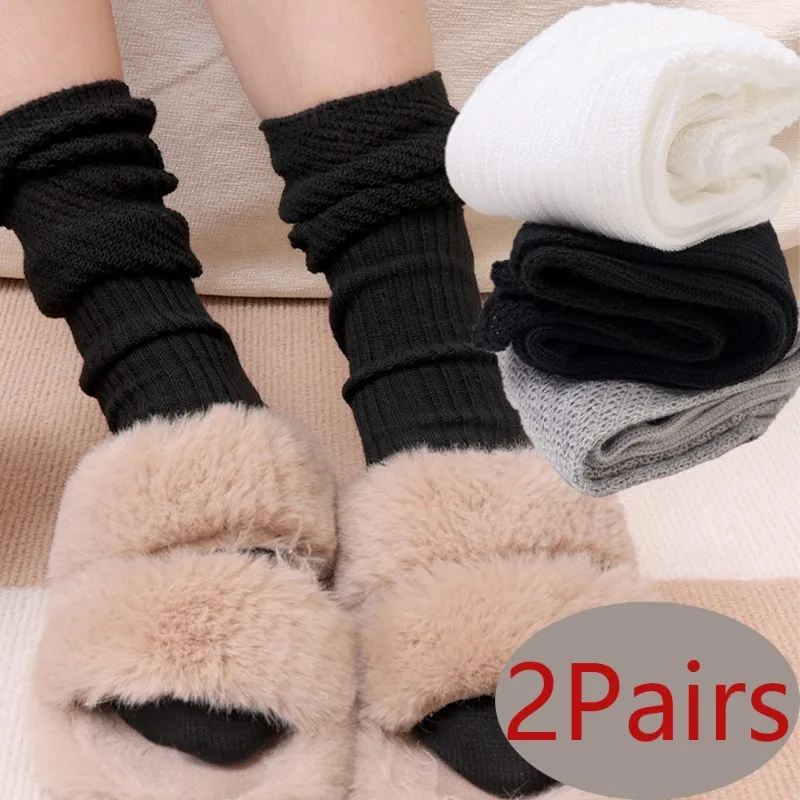

Ruffled Soft Cotton Socks Autumn Winter Woman Girls Breathable Comfortable Versatile Socks Solid Color Simple Casual Warm Socks