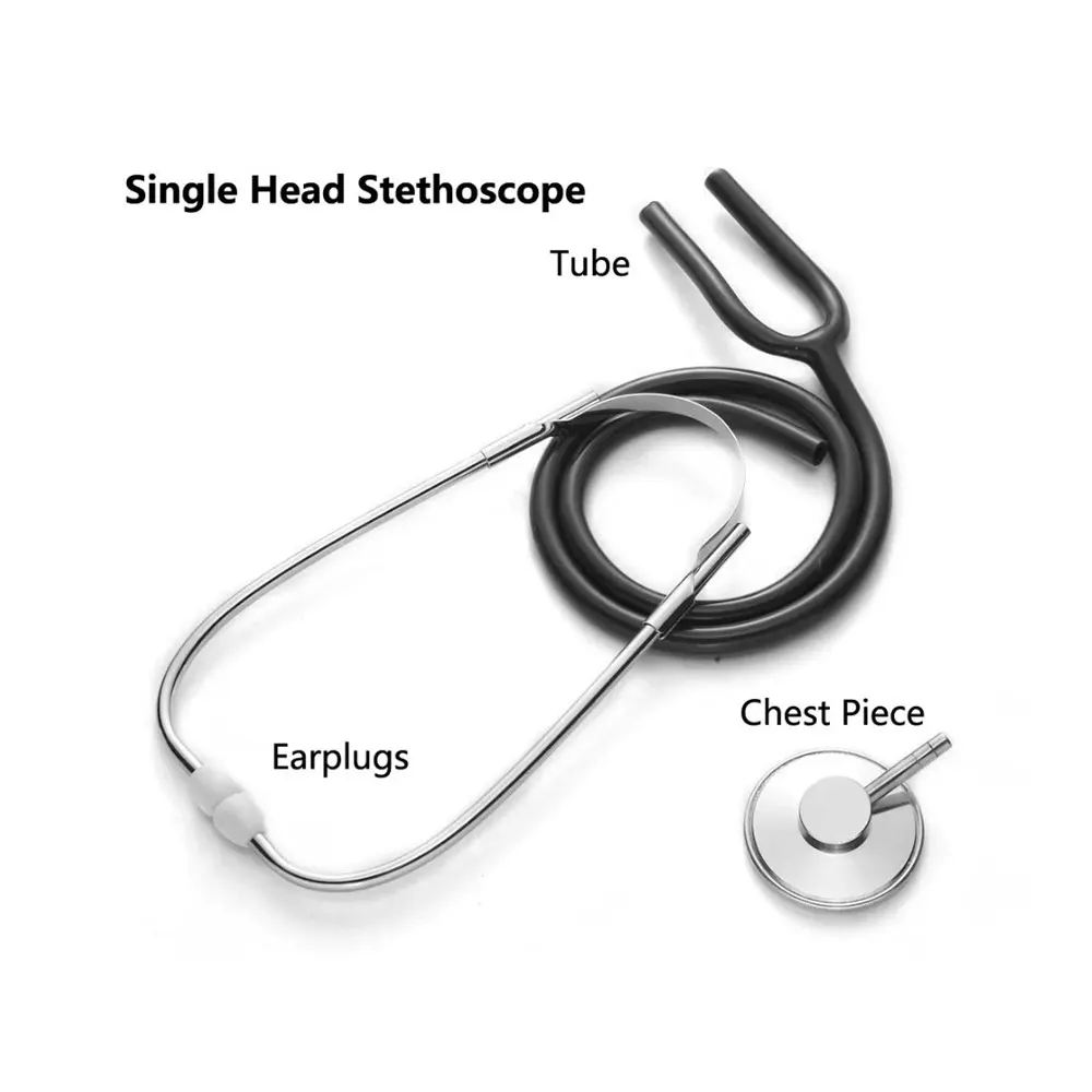 Portable Single Head Stethoscope Professional Cardiology Stethoscope Doctor Medical Equipment Student Vet Nurse Medical Device