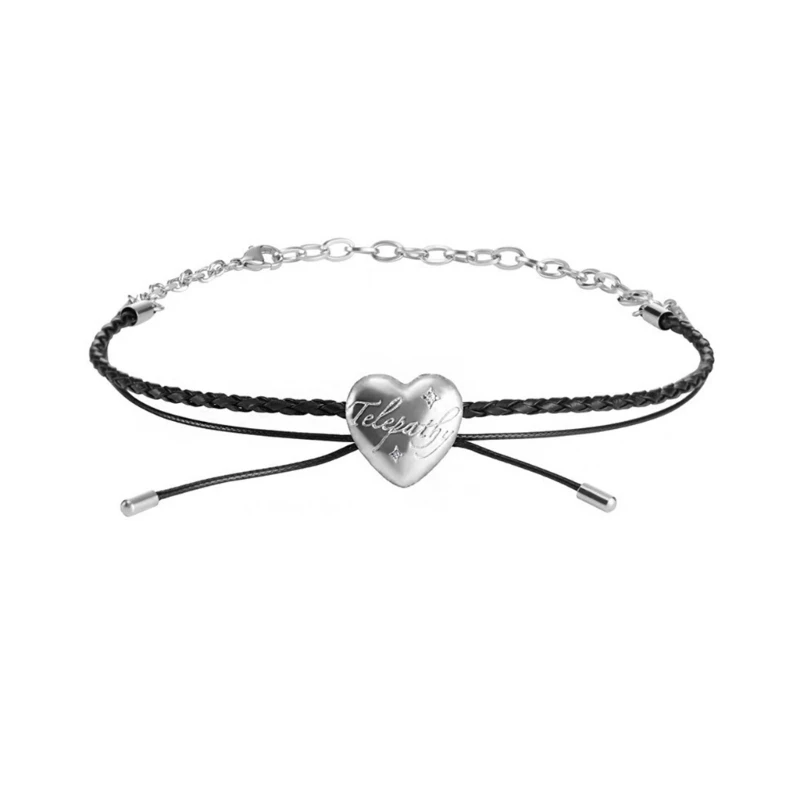 

Sparkling Heart Pendant Necklace with Adjustable Length Women's Elegant Heart Pendant Necklace Adjustable Clavicle Chain
