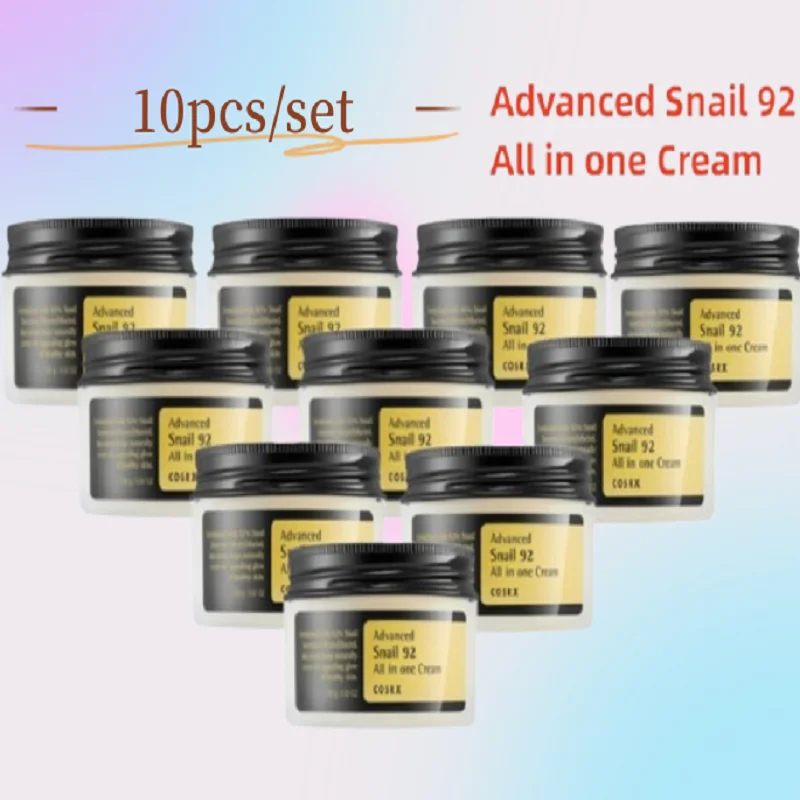 

10pcs/set COSRX Advanced Snail 92 All in One Cream 100ml Facial Anti-aging Care Moisturizing Anti-Wrinkle Skin Korean Cosmetics