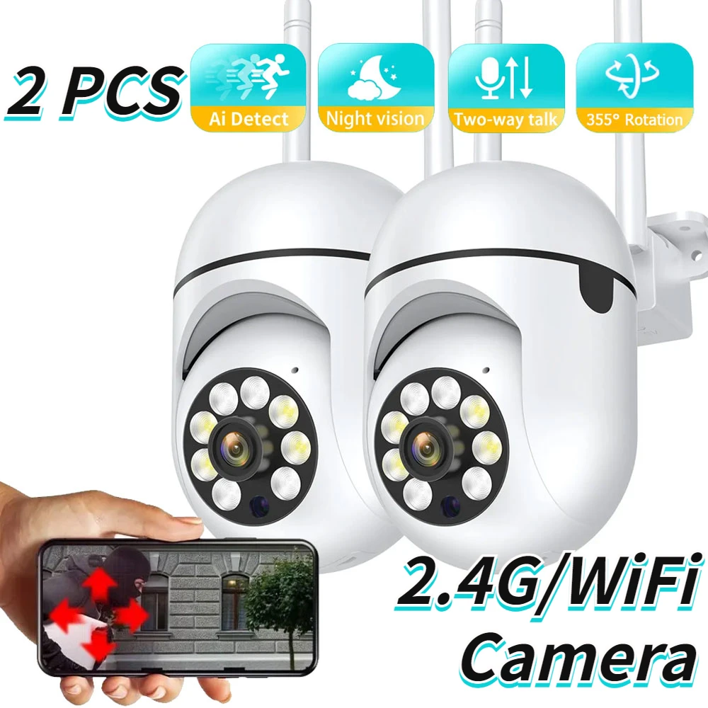 

Мини-камера видеонаблюдения, HD 720P 2,4G, Wi-Fi, PTZ, поворот на 355 °