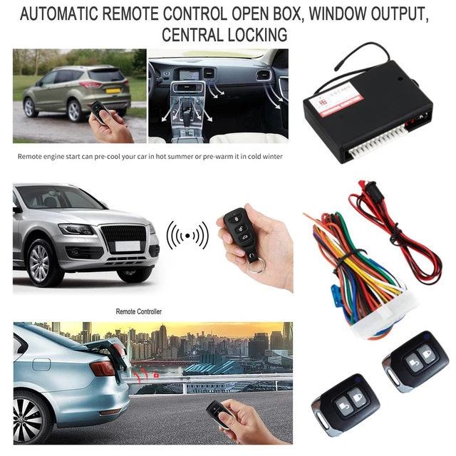 New 12v Universal Car Auto Remote Central Kit Door Lock Locking Vehicle  Keyless Entry System Central Locking With Remote Control