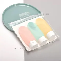 Leak - Proof Travel Toiletry Set - 3 Refillable Bottles with Adapters, 30ml Each - ABS (3pcs   60mL)