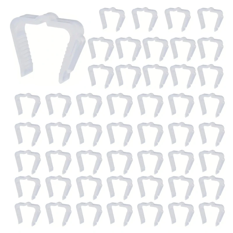 

YYSD 50 шт., рождественские крючки для освещения, водонепроницаемые вешалки для деревьев, уличные гирлянды, зажимы