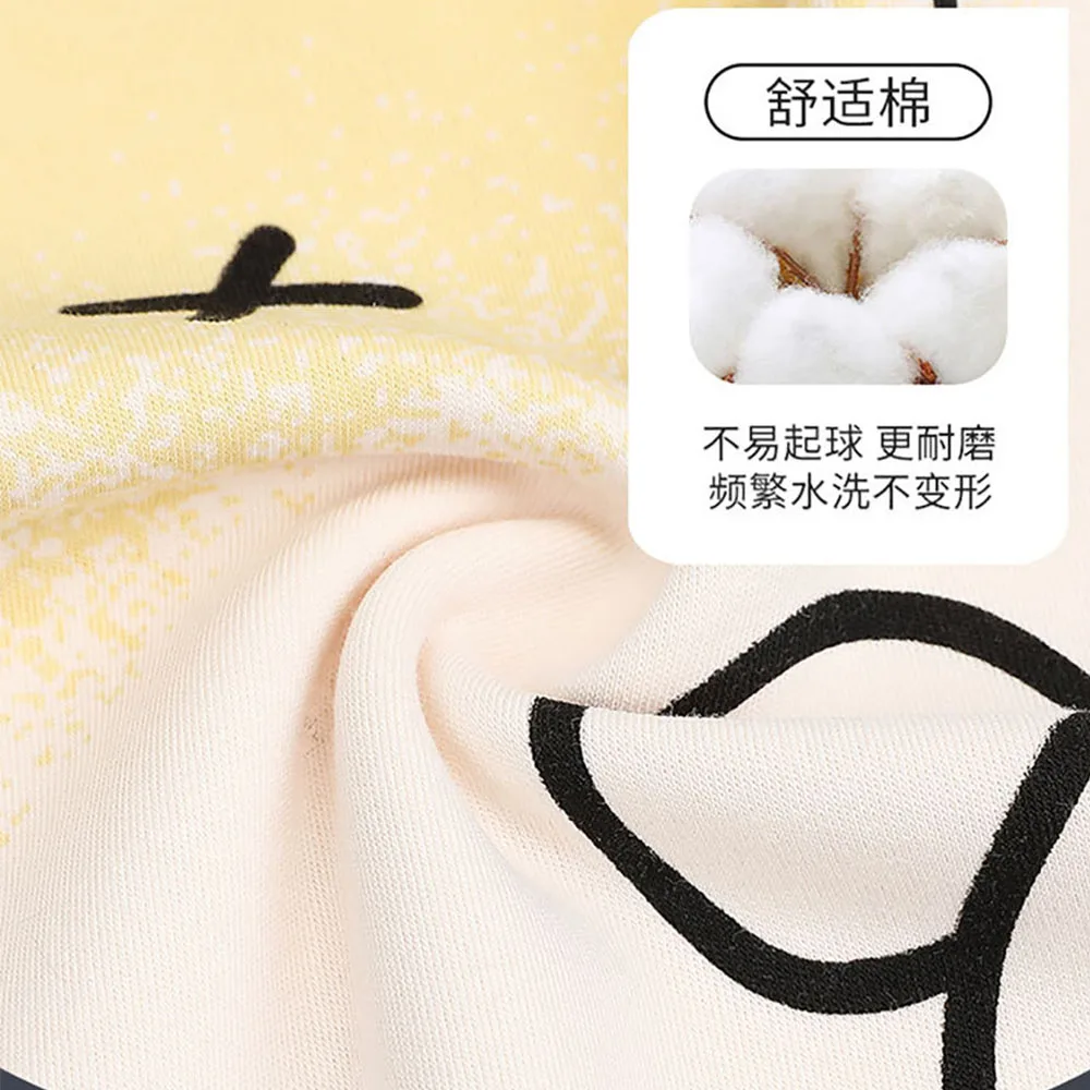 L-3XL 100% Cotton Anti-pilling Men's Pajamas Sleepwear 2024 Summer Cartoon Pajama Set Casual Breathable Pijamas Pijama Hombre