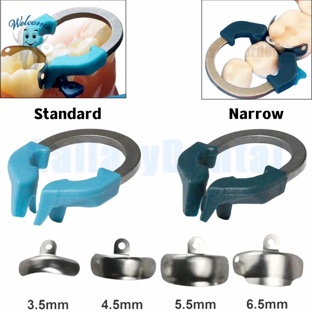 

Dental Matrix Bands Sectional Matrice Titanium Clamp Fit Palodent Plus Style